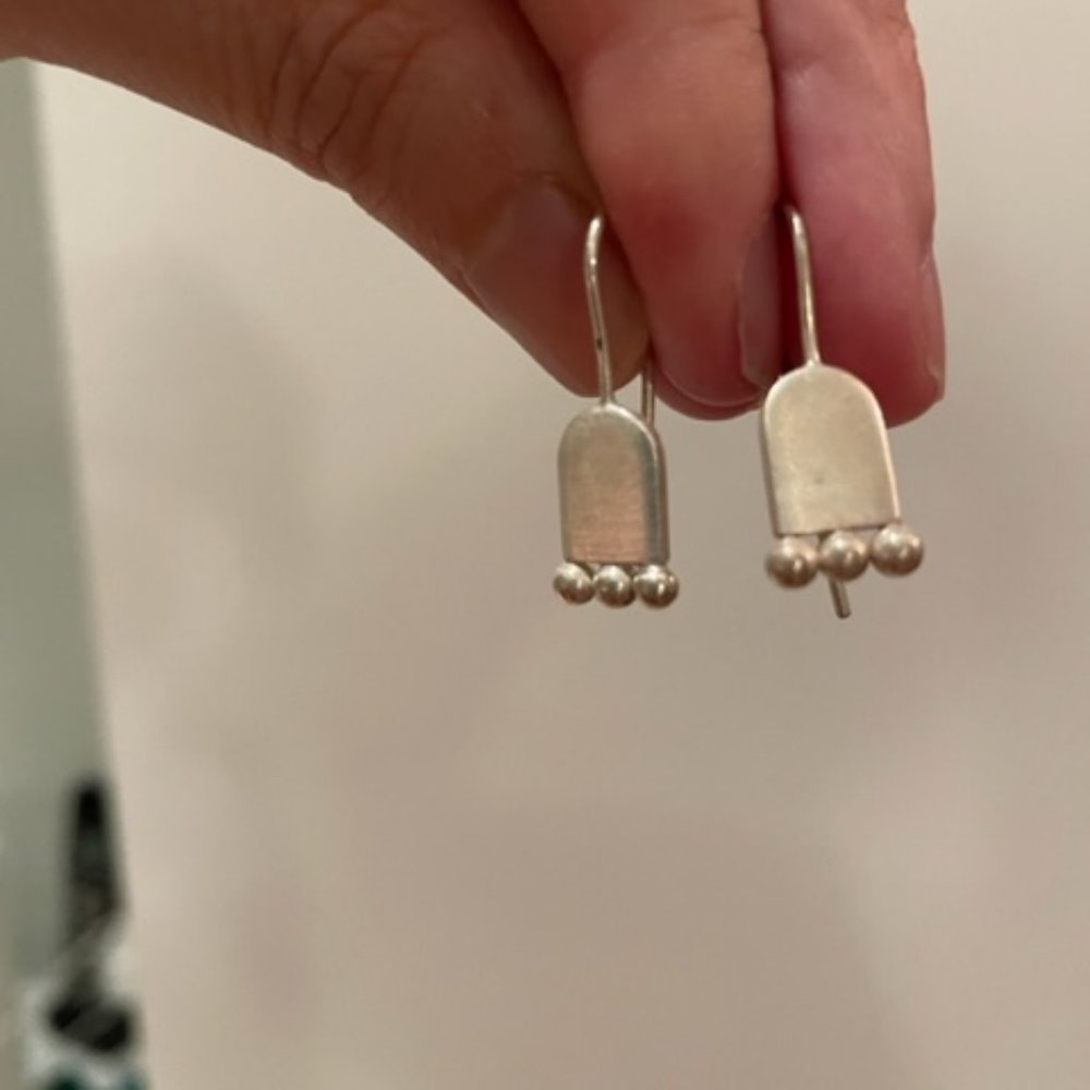 Petie 925 silver  dangle earings - Picture 3 of 6